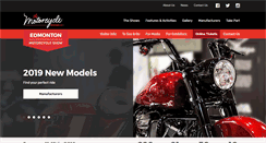 Desktop Screenshot of edmontonmotorcycleshow.ca